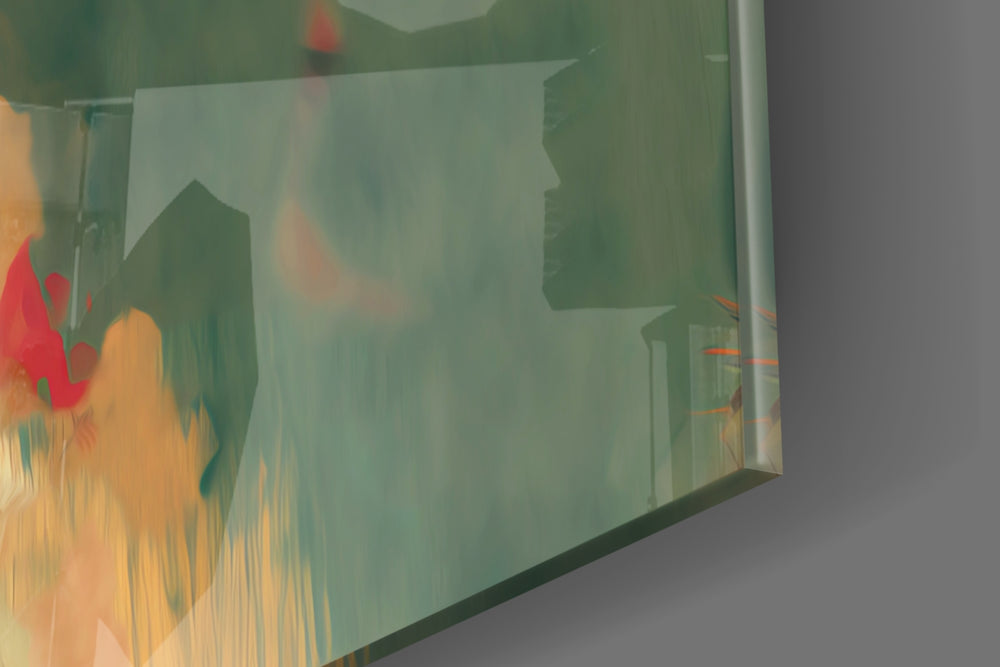 Tyler Durden artwork anchoring a wall with warm dramatic palette