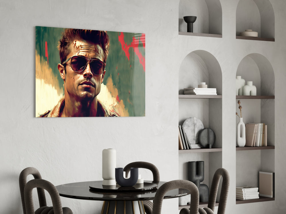 Tyler Durden panel adding editorial drama to a games corner
