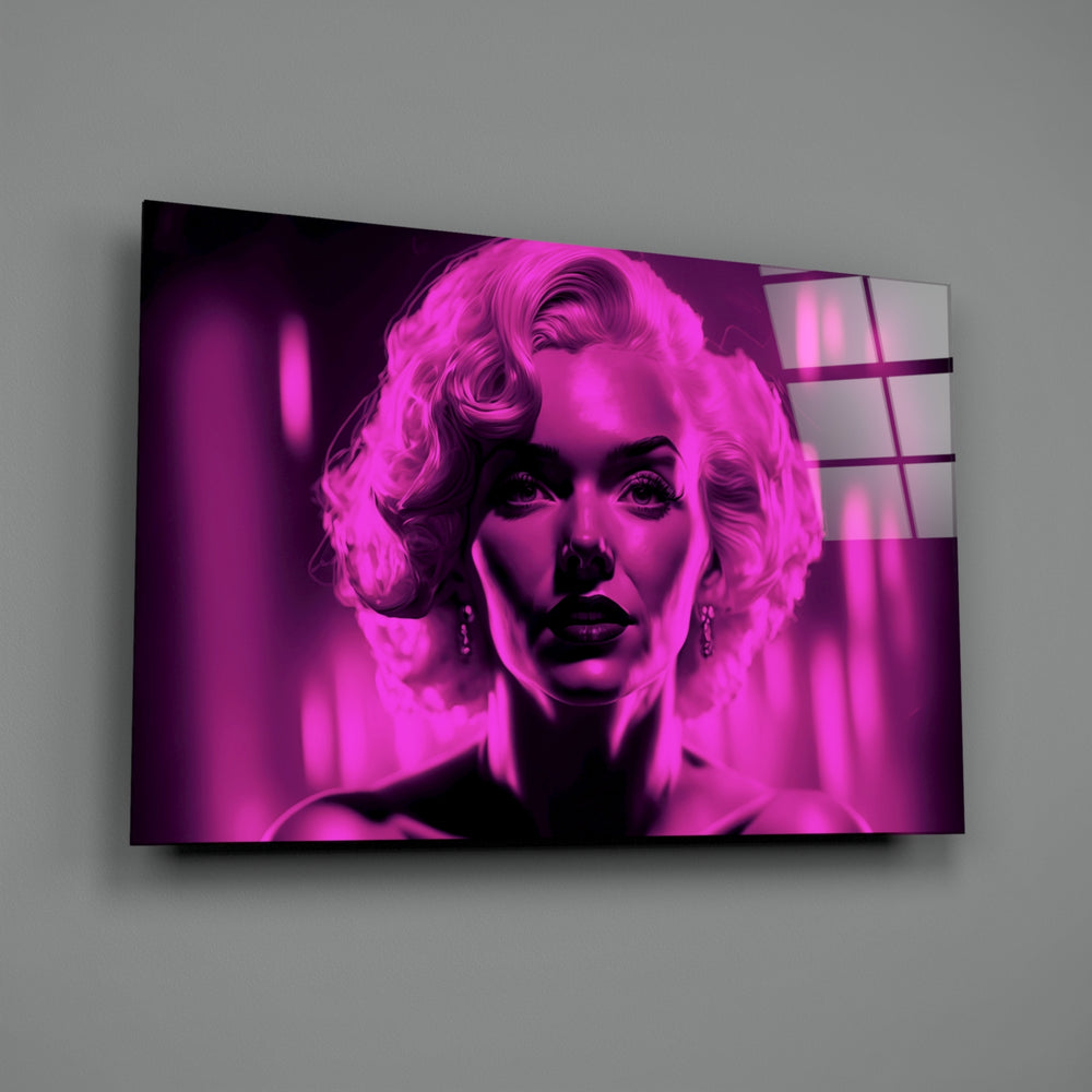 Neon-Hollywood panel bringing venomous glow to a contemporary boutique