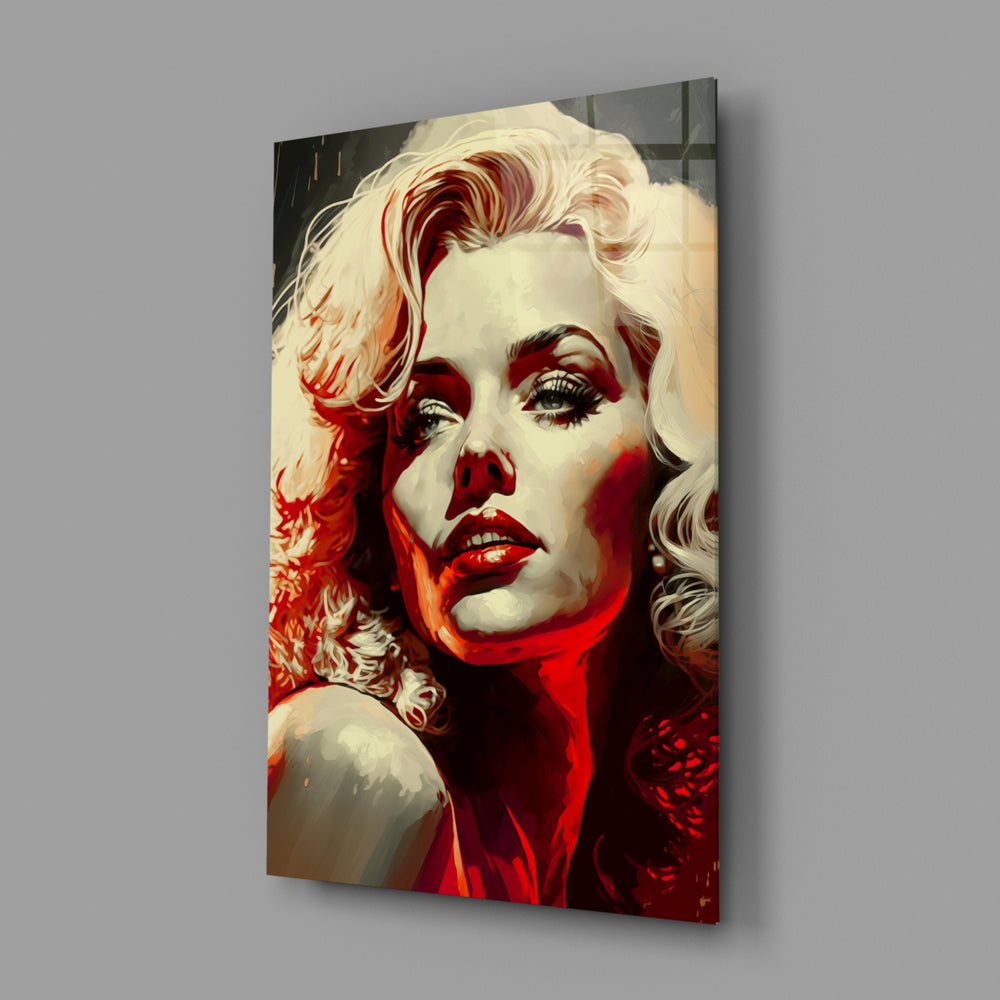 Scarlet-Hollywood panel bringing crimson heat to a contemporary boutique