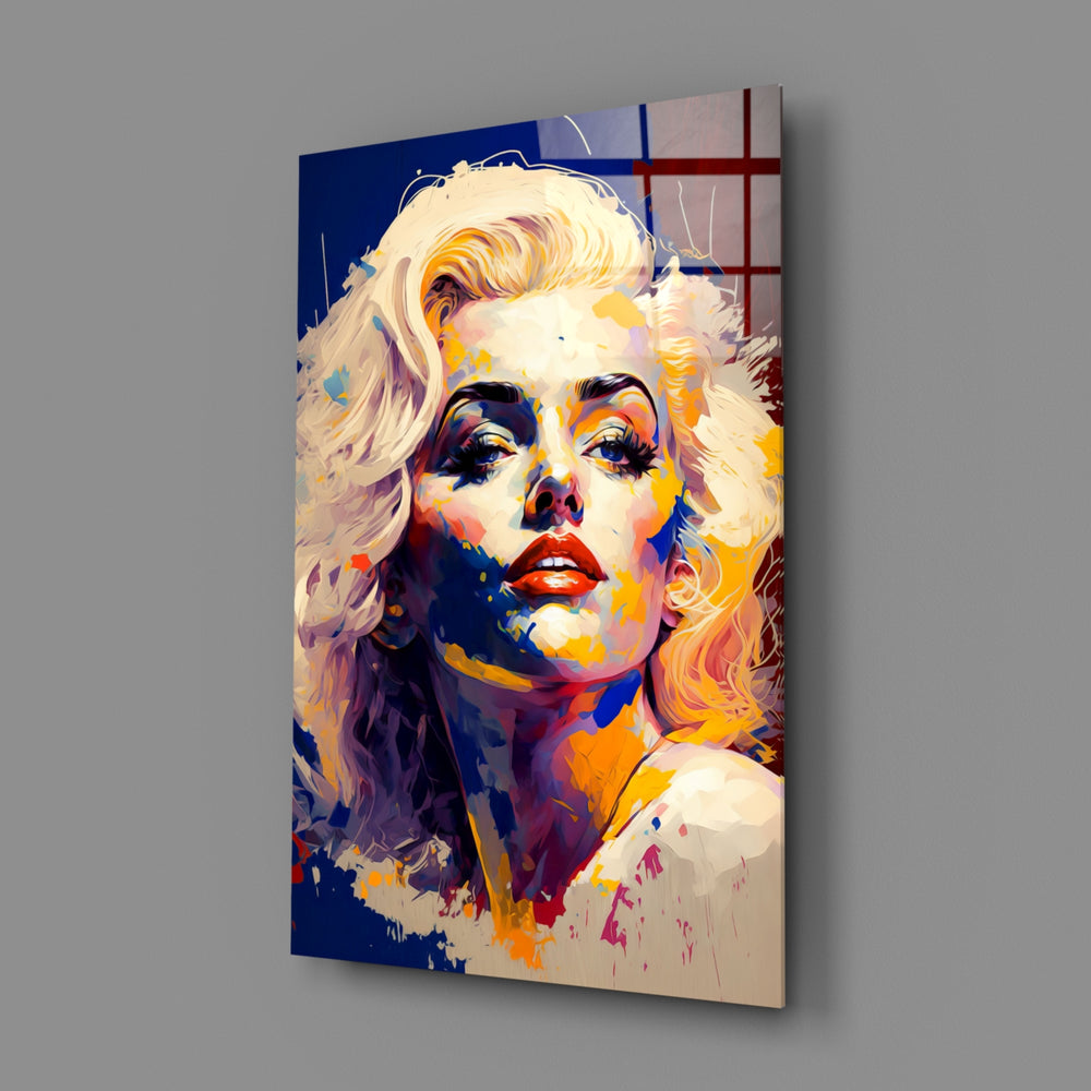 Expressionist-Hollywood panel bringing painterly chaos to a contemporary loft