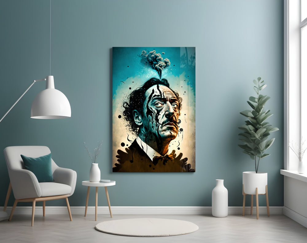 Surrealist Dreamscape Glass Wall Art || Designer Collection