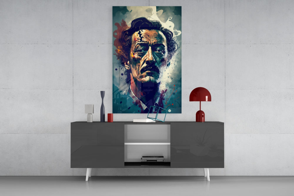 Dali panel catching lamp light to reveal its maestro storm