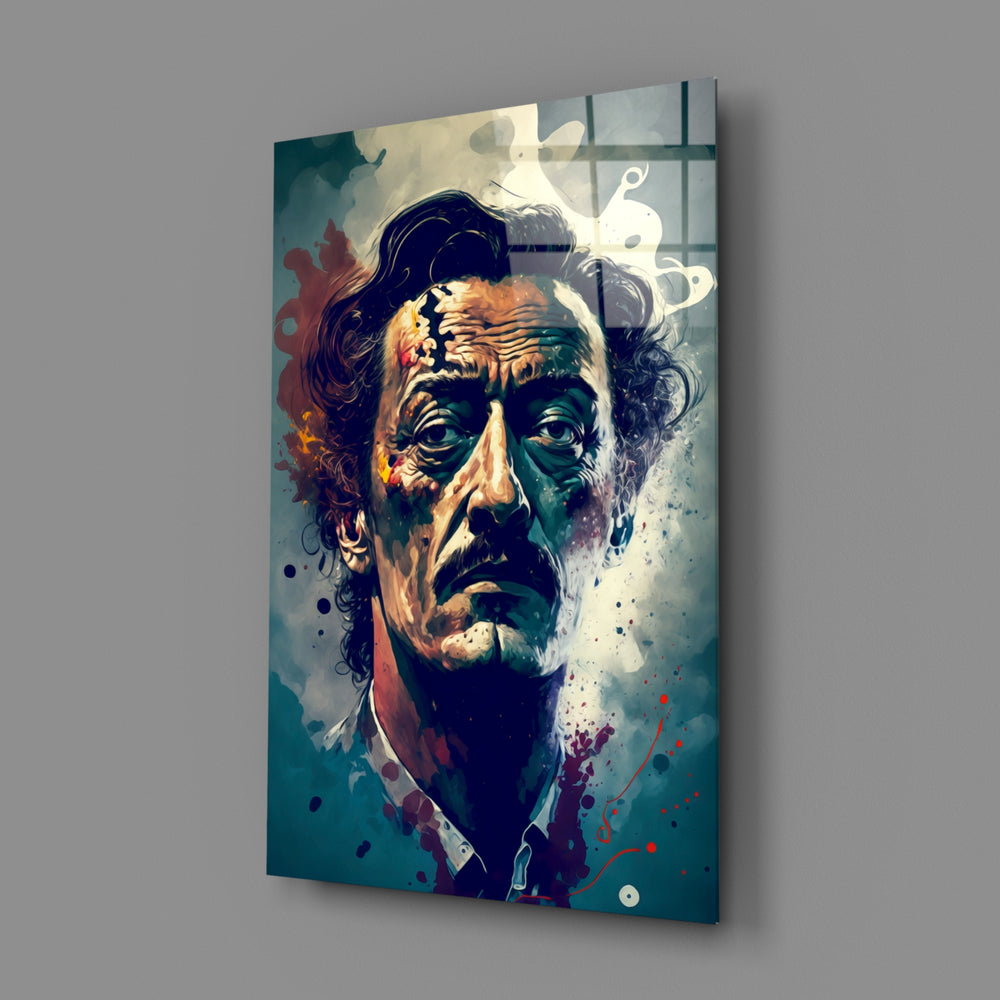 Surreal-master panel bringing painterly storm to a contemporary creative studio