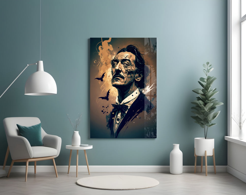 Surrealist Dreamscape Glass Wall Art || Designer Collection
