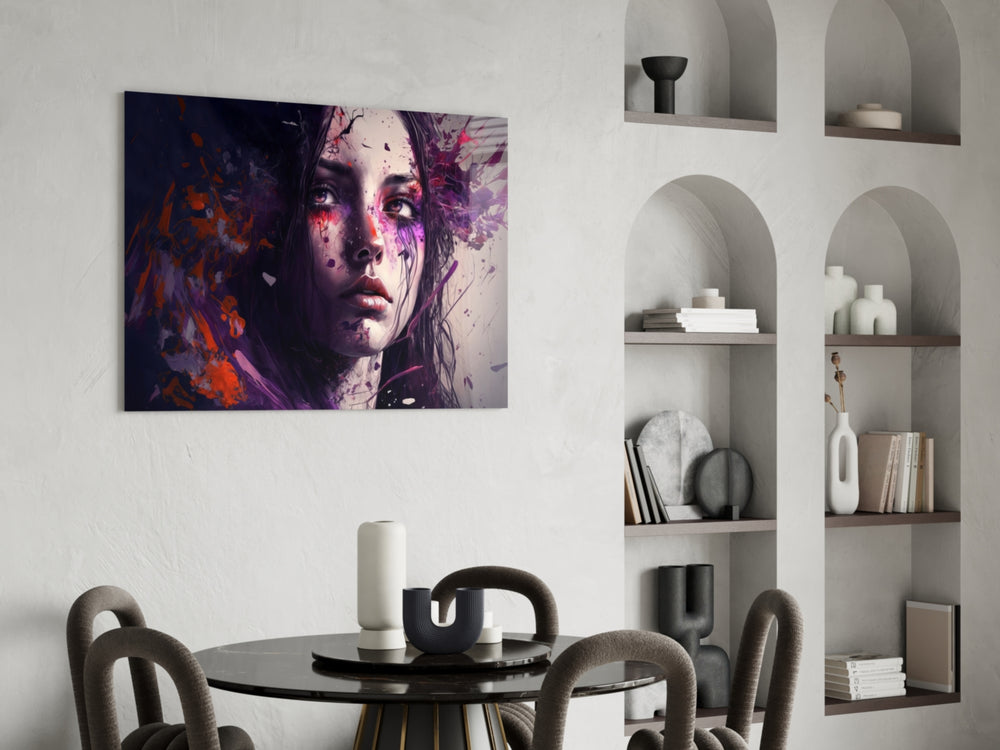 Beauty of a Sadness panel adding poetic pulse to a salon mirror wall