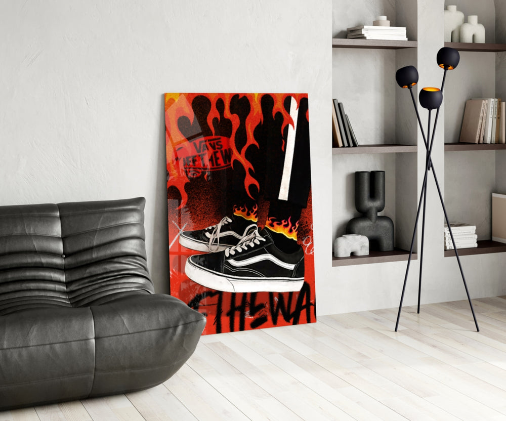 Vans panel adding collector heat to a workshop wall
