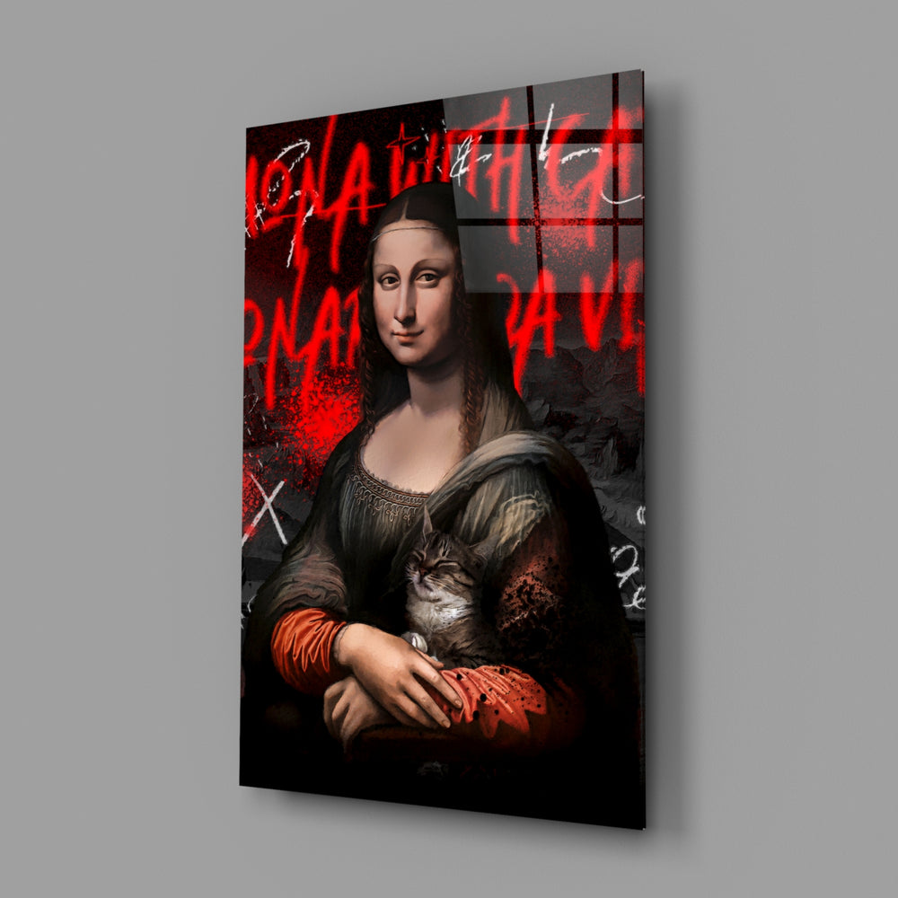 Renaissance-remix panel bringing painterly mischief to a contemporary gallery wall