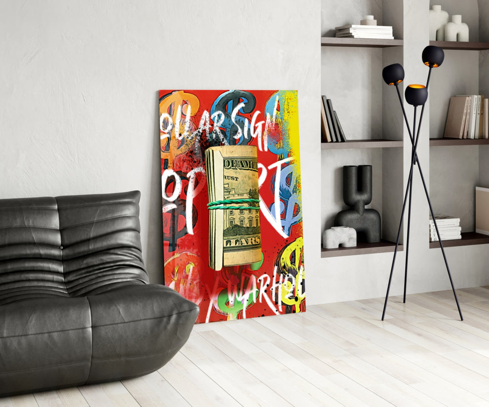 Bankroll panel adding collector heat to a workshop wall