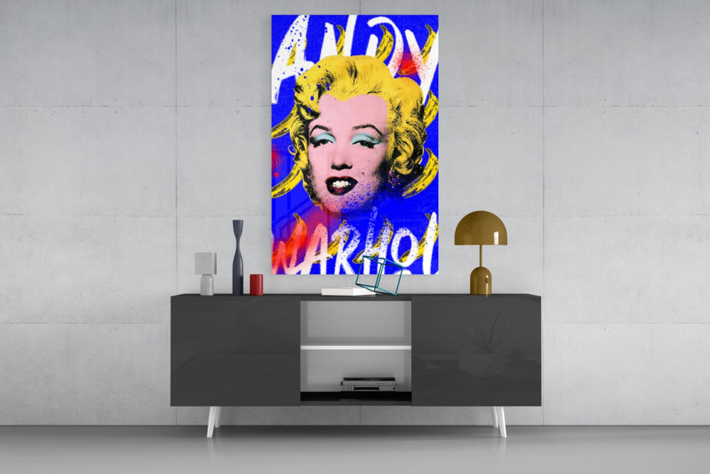 Pop Art Icon and Starlet Glass Wall Art || Designer Collection