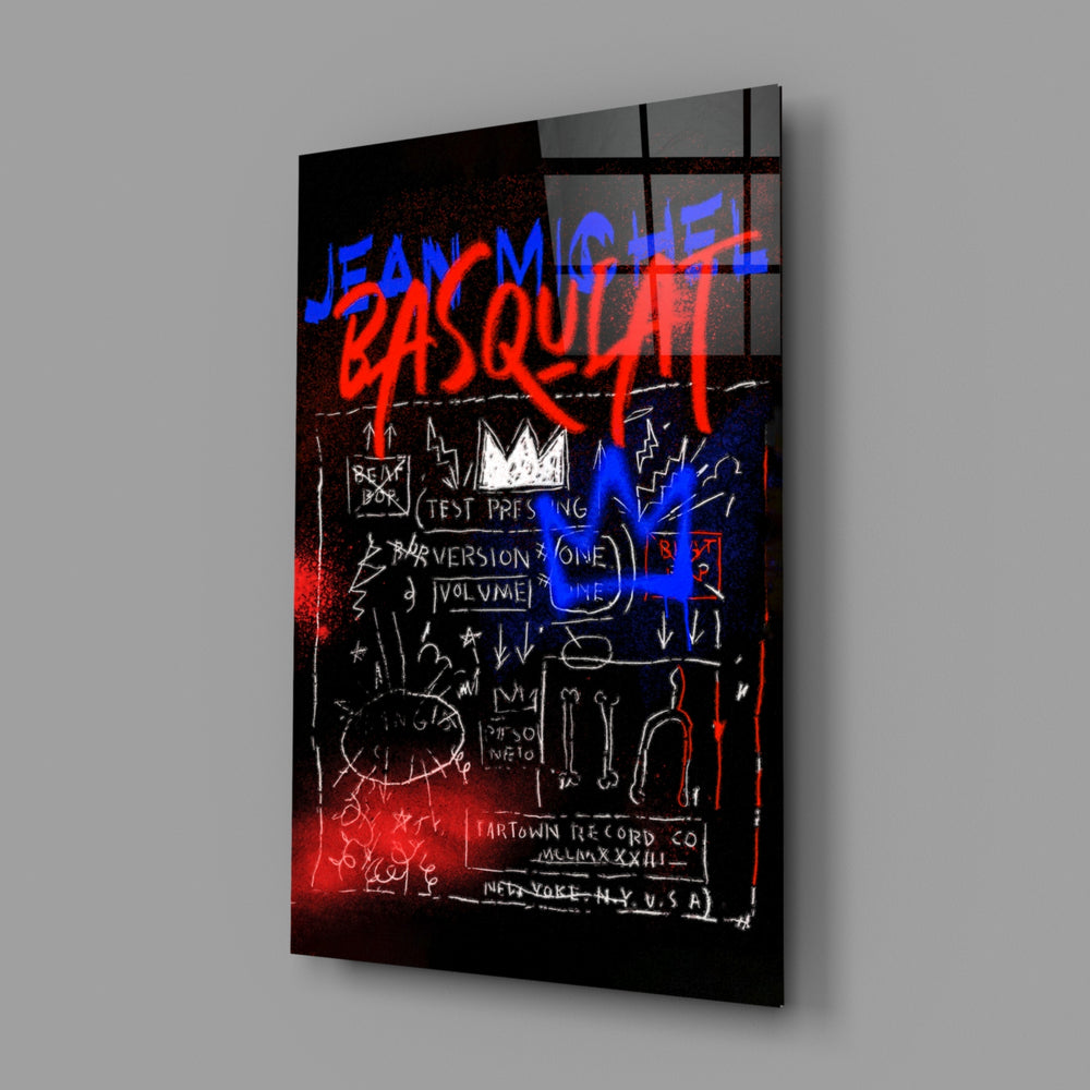 Neo-expressionist panel bringing street swagger to a contemporary teen lounge