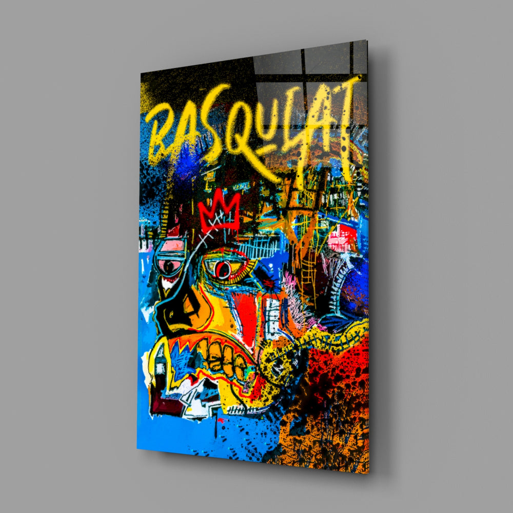 Neo-expressionist panel bringing street fury to a contemporary teen lounge
