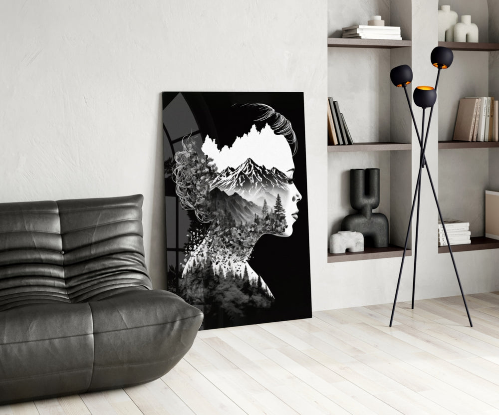 Forest in my Mind panel adding editorial calm to a gallery wall