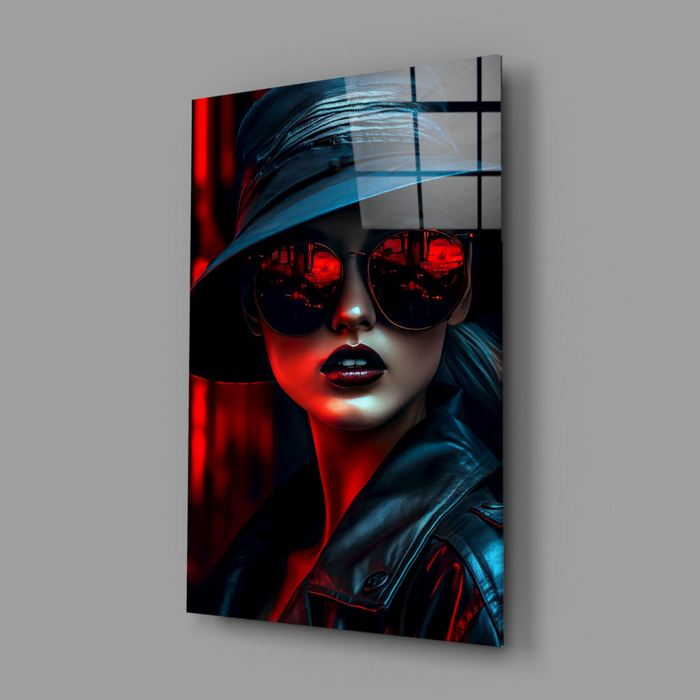 Cinematic-fashion panel bringing cinematic glow to a contemporary boutique