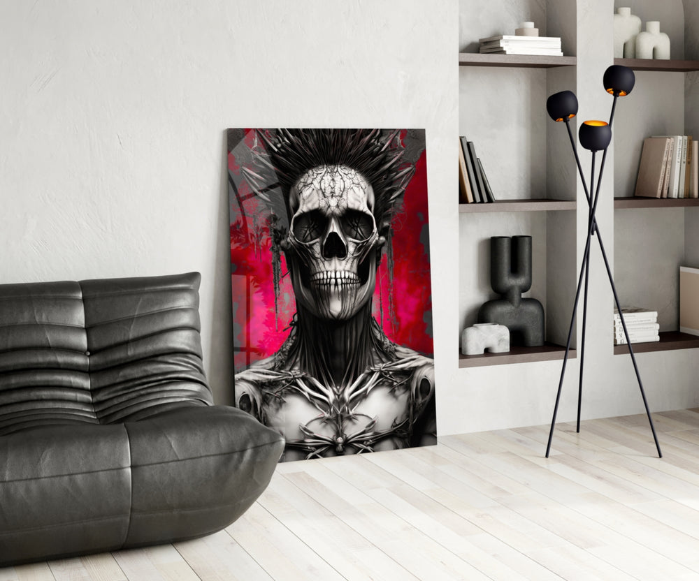 Warrior panel adding statement intensity to a hallway
