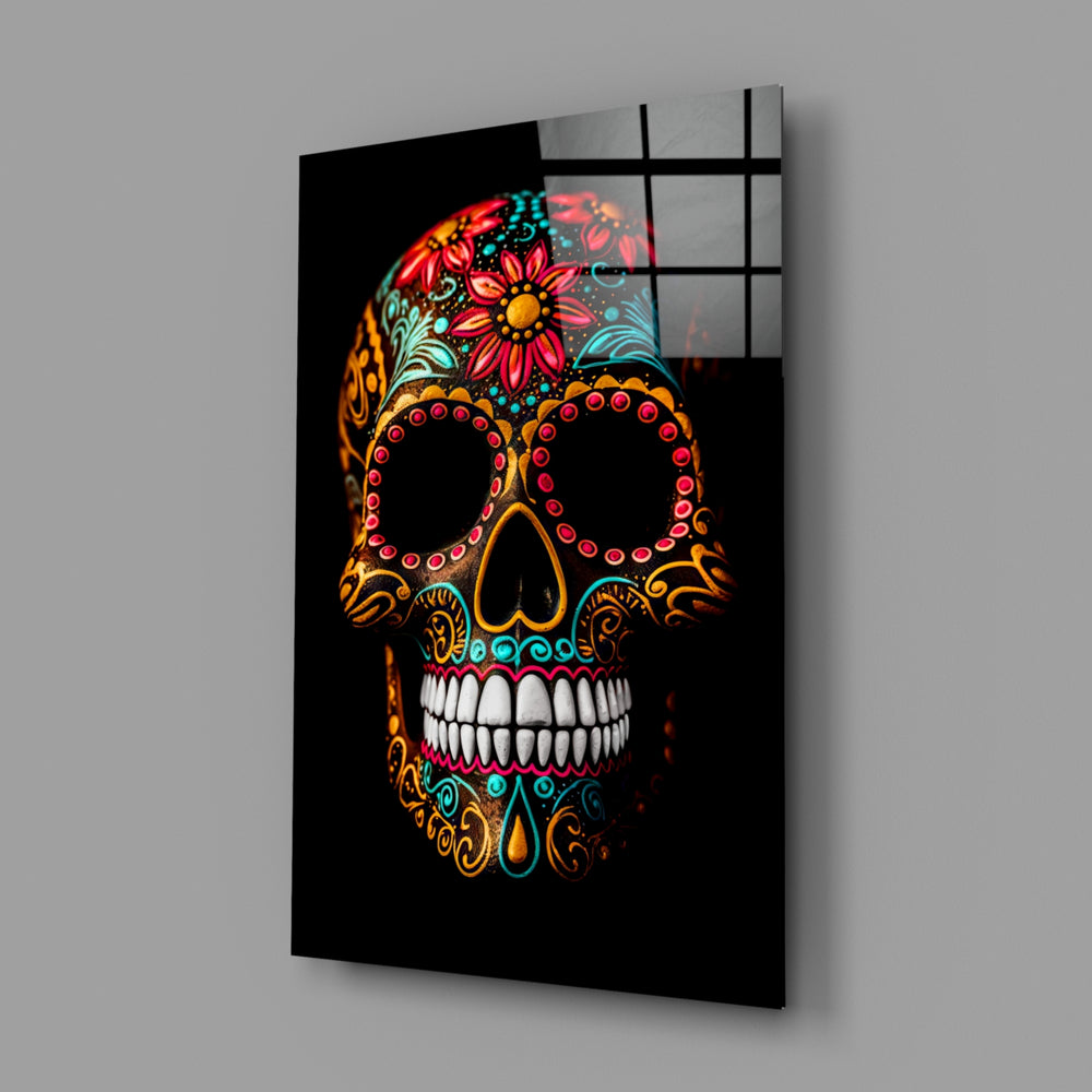Calavera panel bringing festive depth to a contemporary study