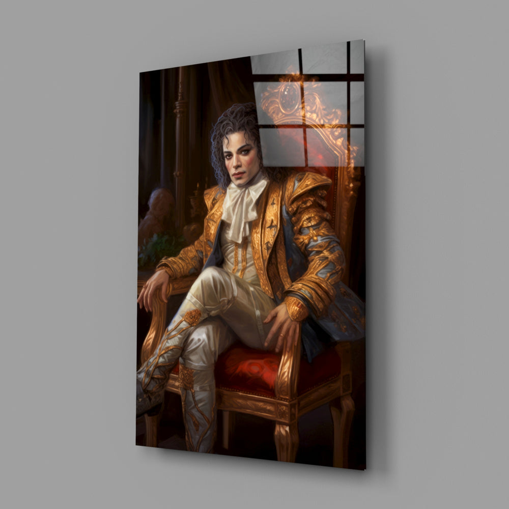 Royal-portrait panel bringing painterly opulence to a contemporary study