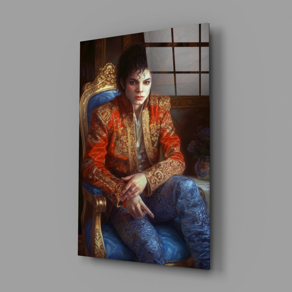 Royal-portrait panel bringing painterly opulence to a contemporary study