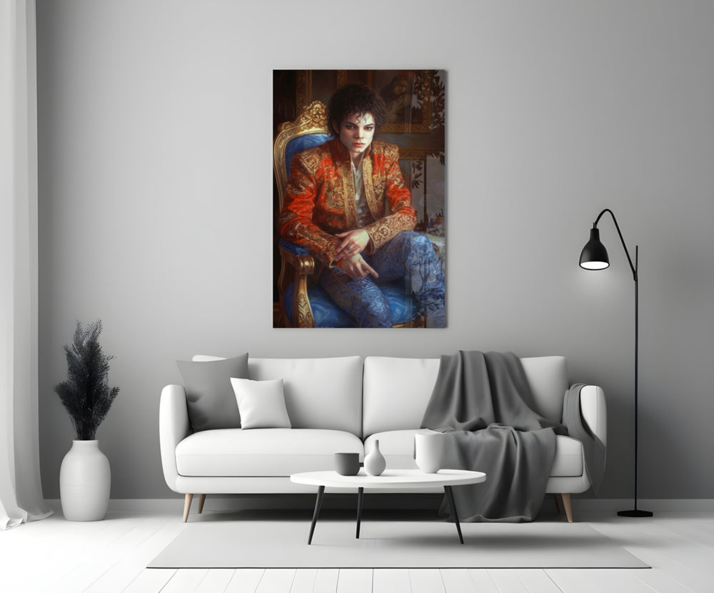 Moonwalk Pop Dancer Glass Wall Art || Designer Collection