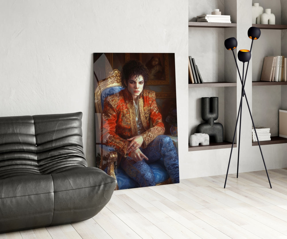 Moonwalk Pop Dancer Glass Wall Art || Designer Collection