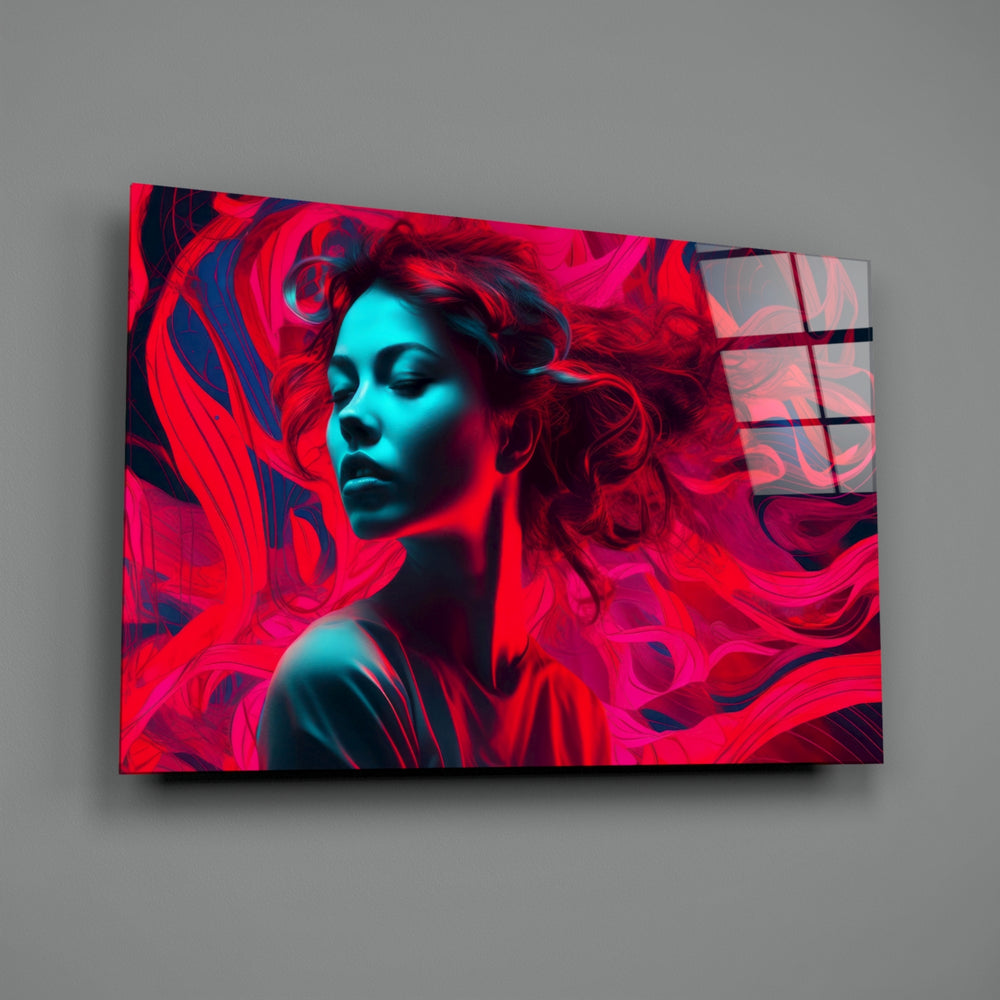 Surreal-pop panel bringing painterly fire to a contemporary salon