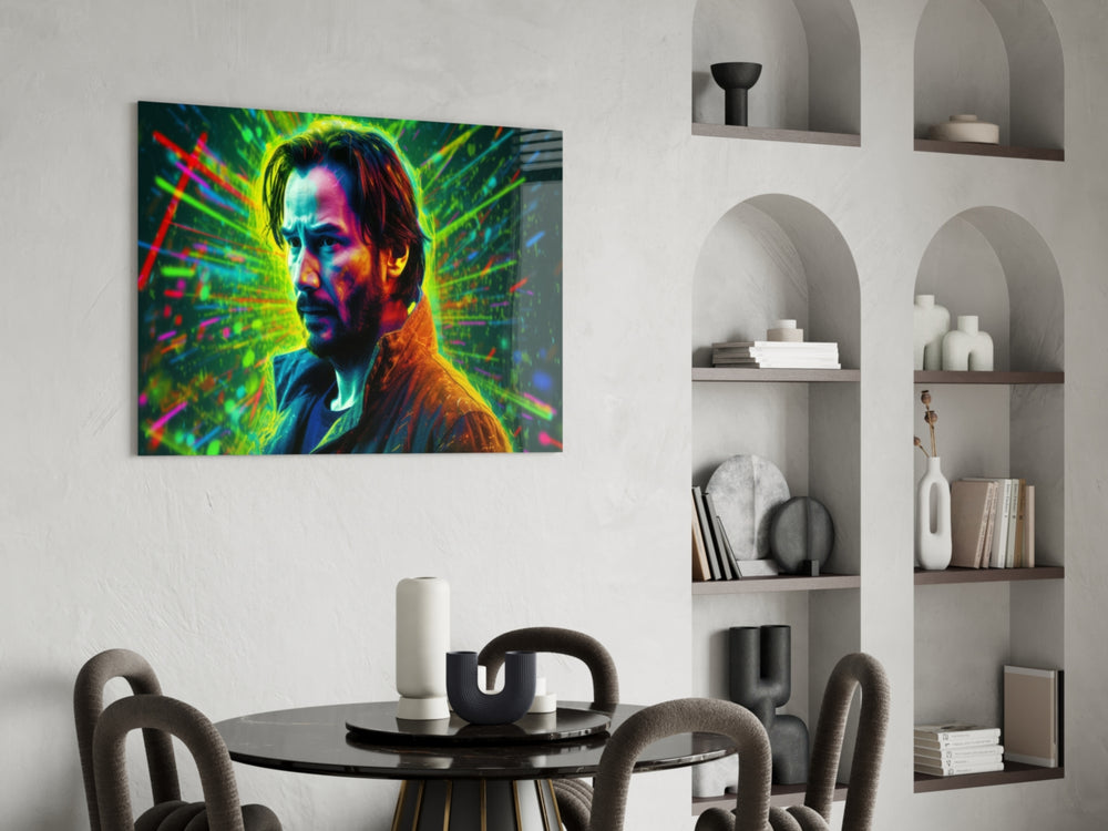 Modern Movie Star Portrait Glass Wall Art || Designer Collection