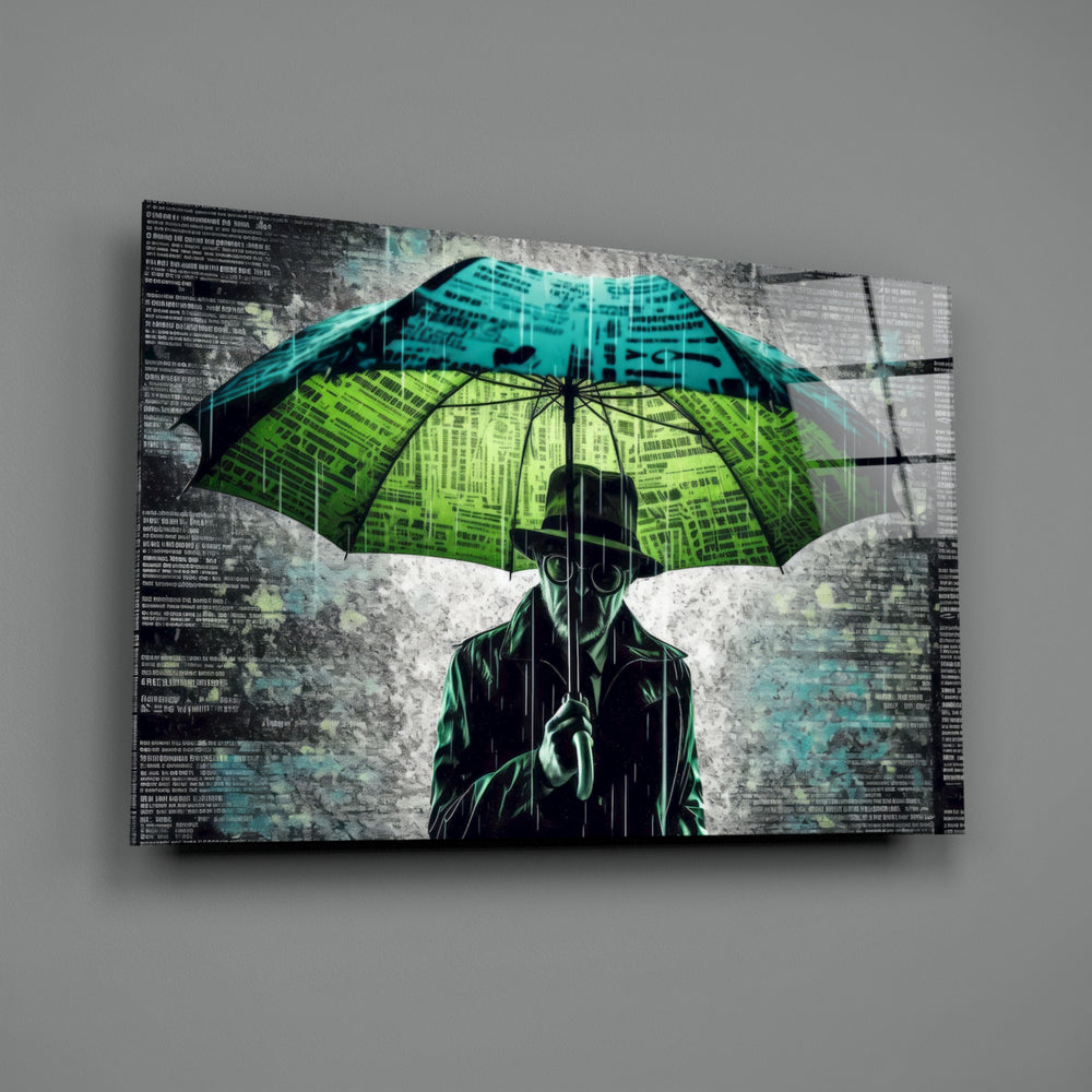 Pop-noir panel bringing painterly mystery to a moody man cave