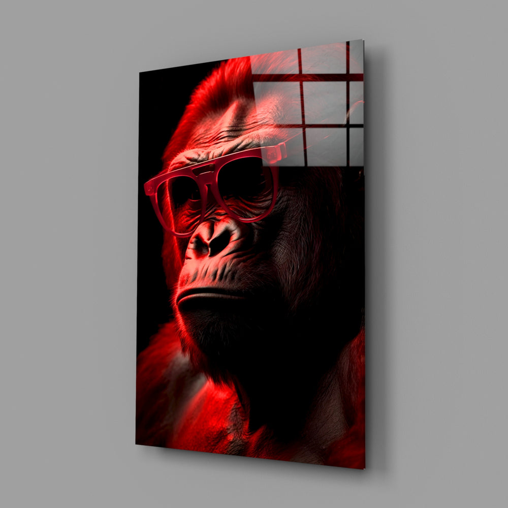 Neon-portrait panel bringing cinematic glow to a contemporary study