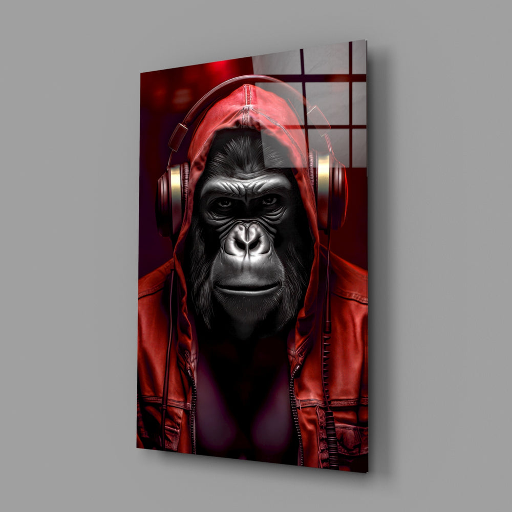 Rebellios Ape Glass Wall Art || Designer Collection.