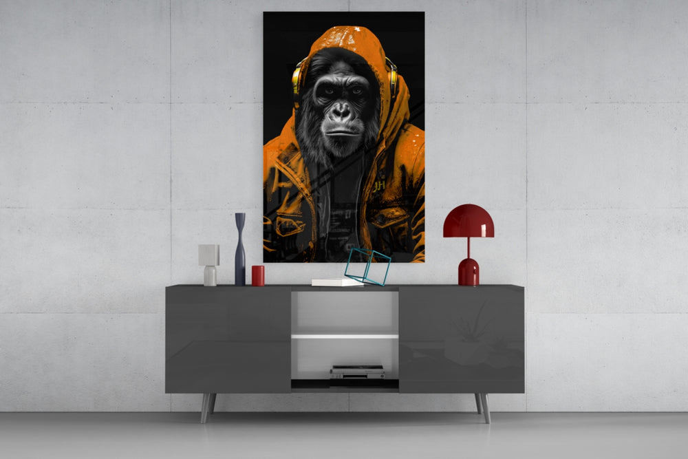 The Ape panel catching lamp light to reveal its cinematic glow