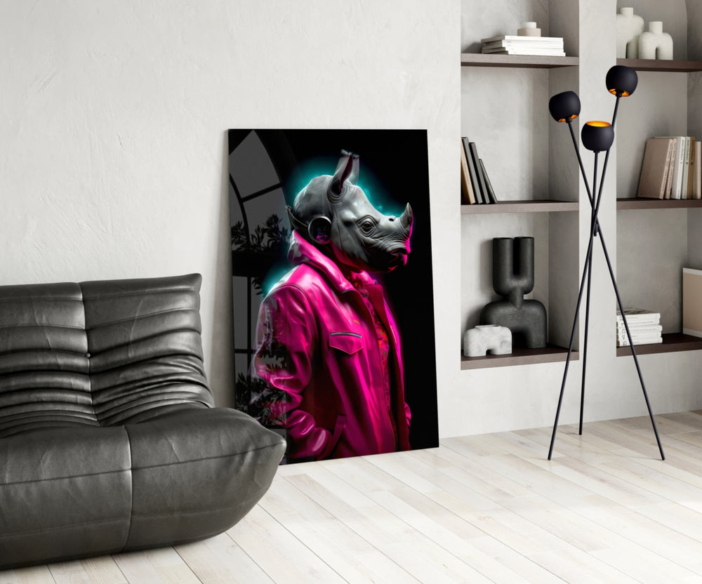 Rhino in Style panel adding editorial pulse to a hallway