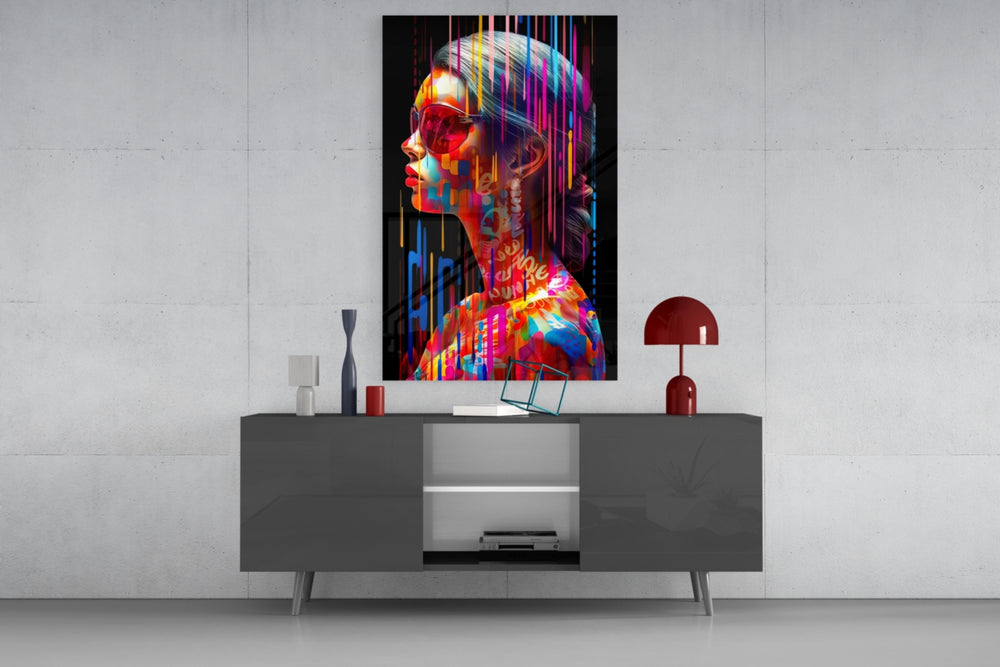 Beauty in Colors panel catching lamp light to reveal its cinematic glow
