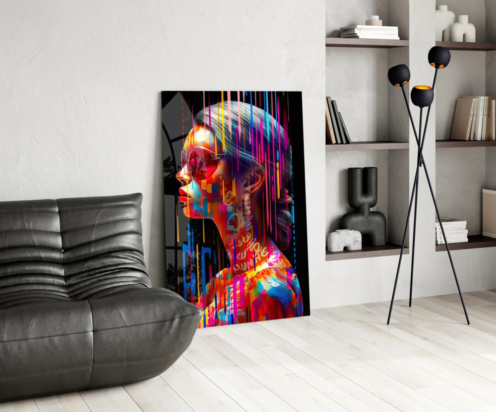 Beauty in Colors panel adding editorial pulse to a hallway