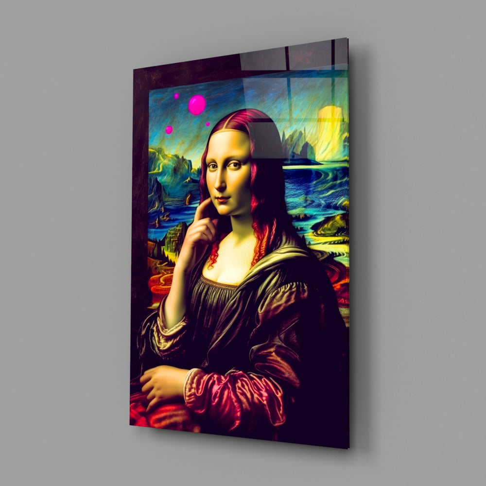 Oil-pastel-pop panel bringing cinematic glow to a contemporary study