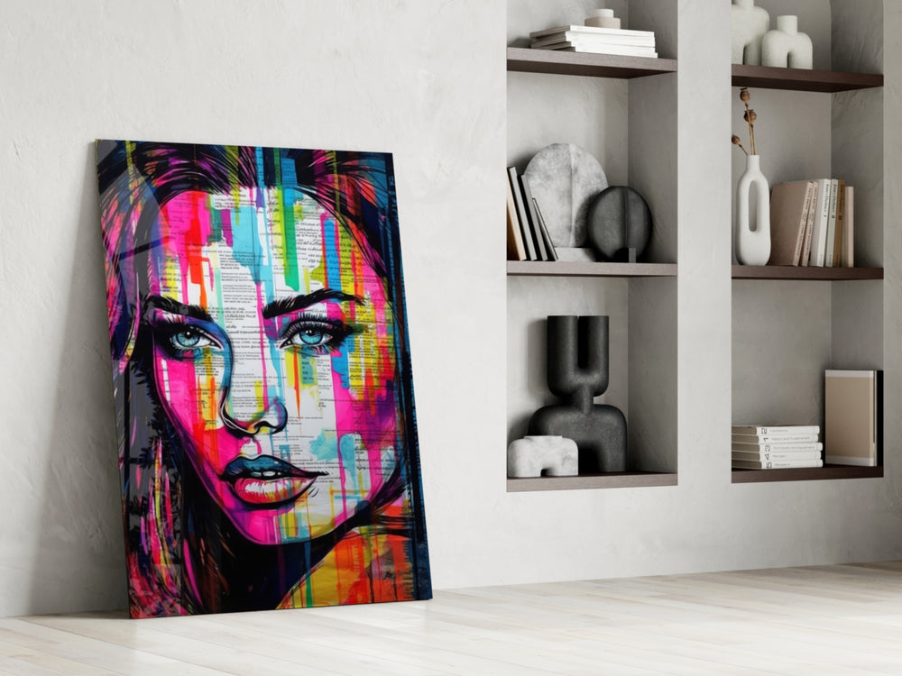 Beauty glass print enhancing a boutique with statement palette