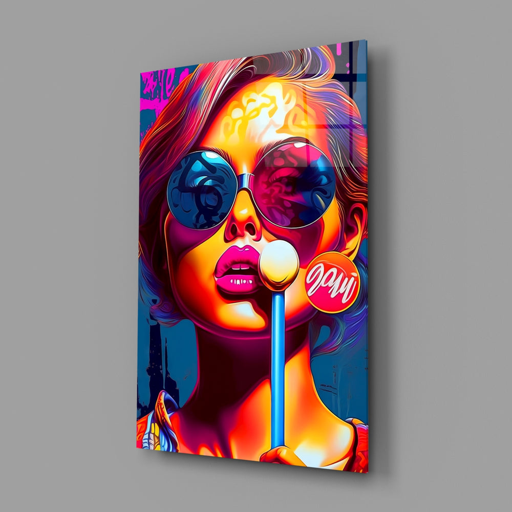 Pop-poster panel bringing cinematic glow to a teen room