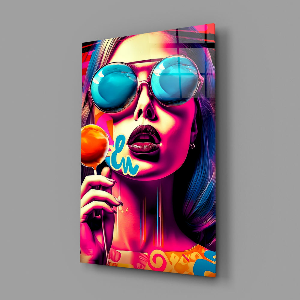 Pop-poster panel bringing cinematic glow to a teen room
