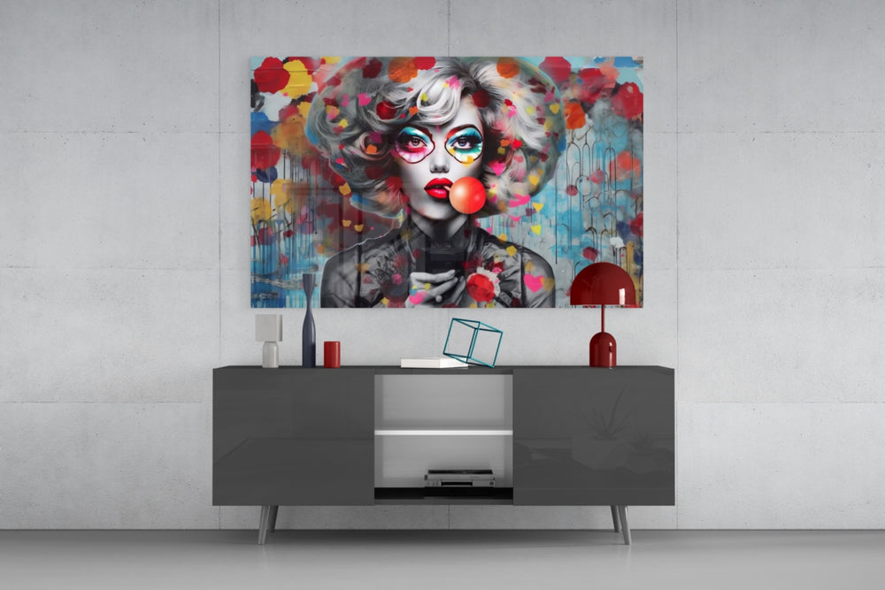Lollipop panel catching lamp light to reveal its cinematic glow