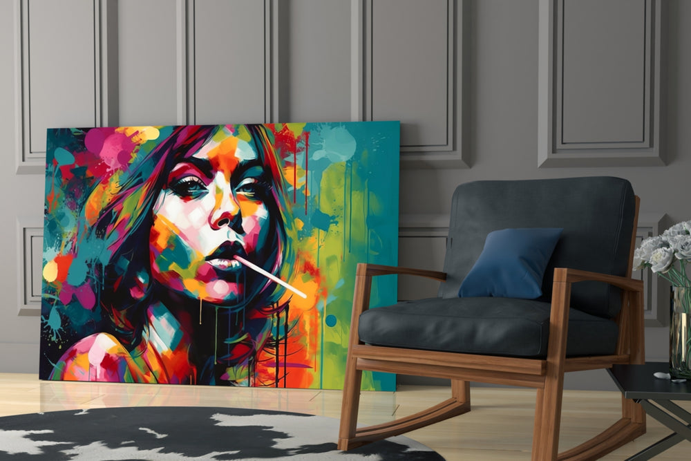 Lollipop glass print enhancing a boutique with statement palette