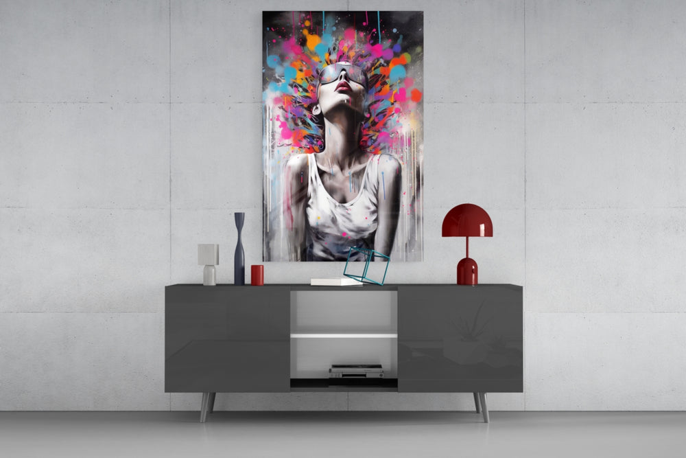 Colors in My Head panel catching lamp light to reveal its cinematic glow