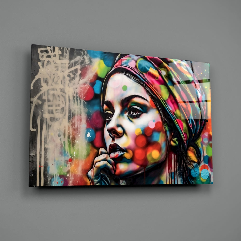 Street-art panel bringing urban grit to a creative office