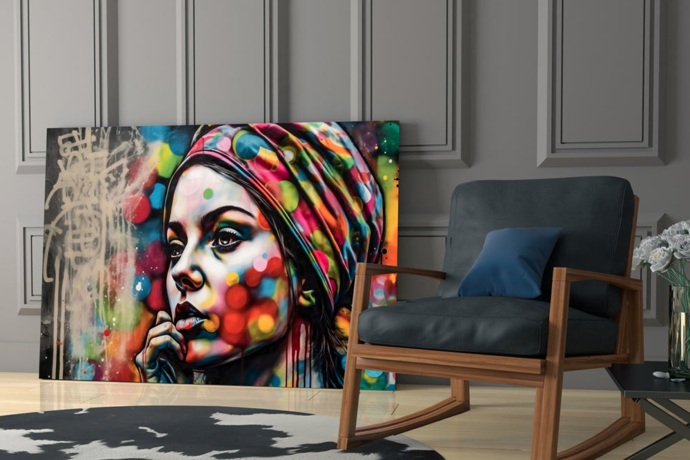Peaceful Mind glass print enhancing a study with statement calm