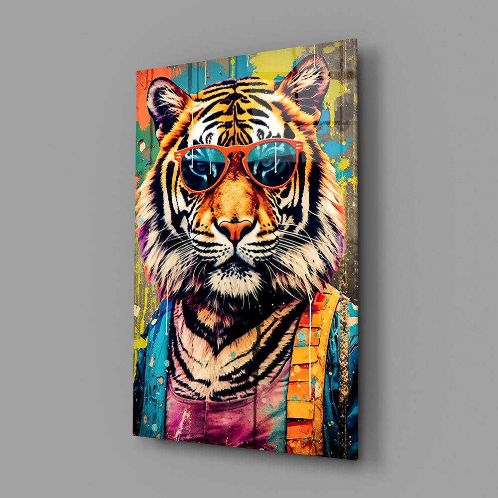 Pop-graffiti panel bringing urban grit to a creative office