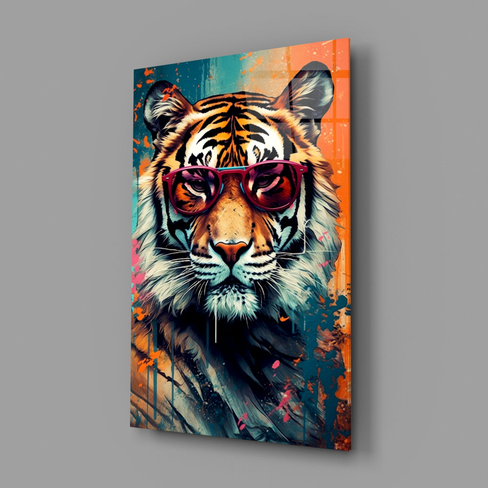 Pop-graffiti panel bringing urban grit to a creative office