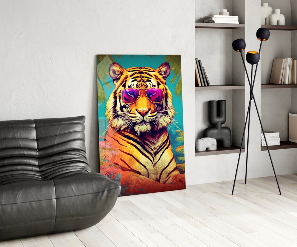 Cool Tiger panel adding editorial drama to a hallway