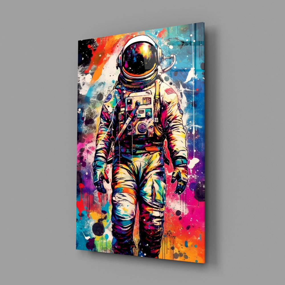 Pop-graffiti panel bringing cinematic glow to a gaming den