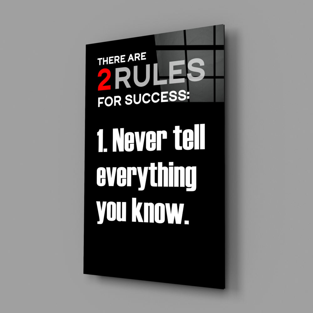 Motivational-poster panel bringing cinematic glow to a study