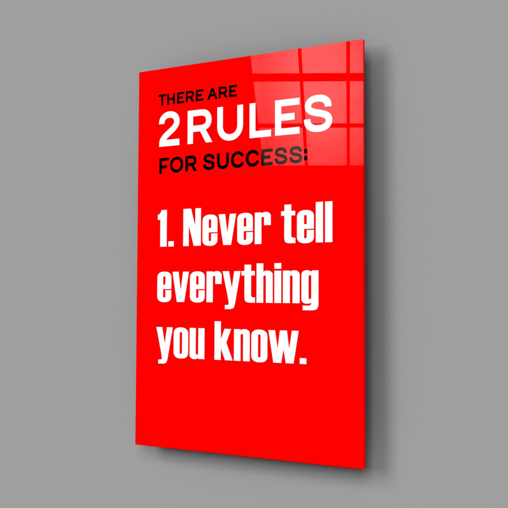 Motivational-poster panel bringing cinematic glow to a study