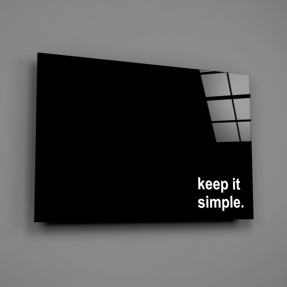 Minimalist-poster panel bringing painterly calm to a meditation corner
