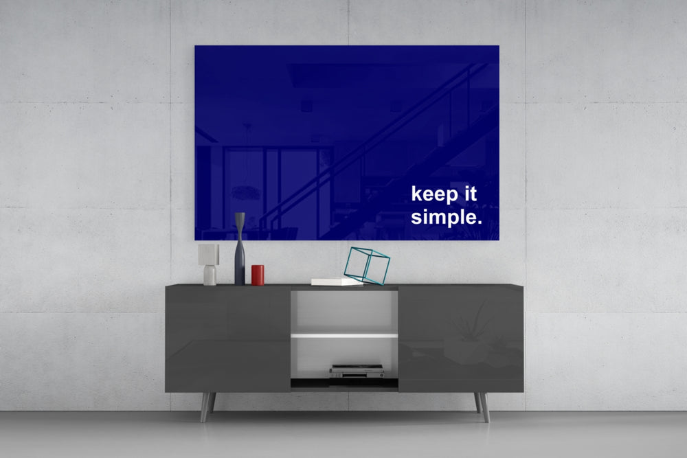 Simple panel catching lamp light to reveal its painterly calm